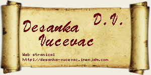 Desanka Vučevac vizit kartica